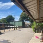 Back Yard Livery Yard looking towards the Indoor Arena at Burley Villa