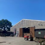 The Indoor Arena and adjacent main Livery Yard at Burley Villa