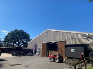 The Indoor Arena and adjacent main Livery Yard at Burley Villa